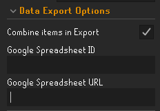 Export Options