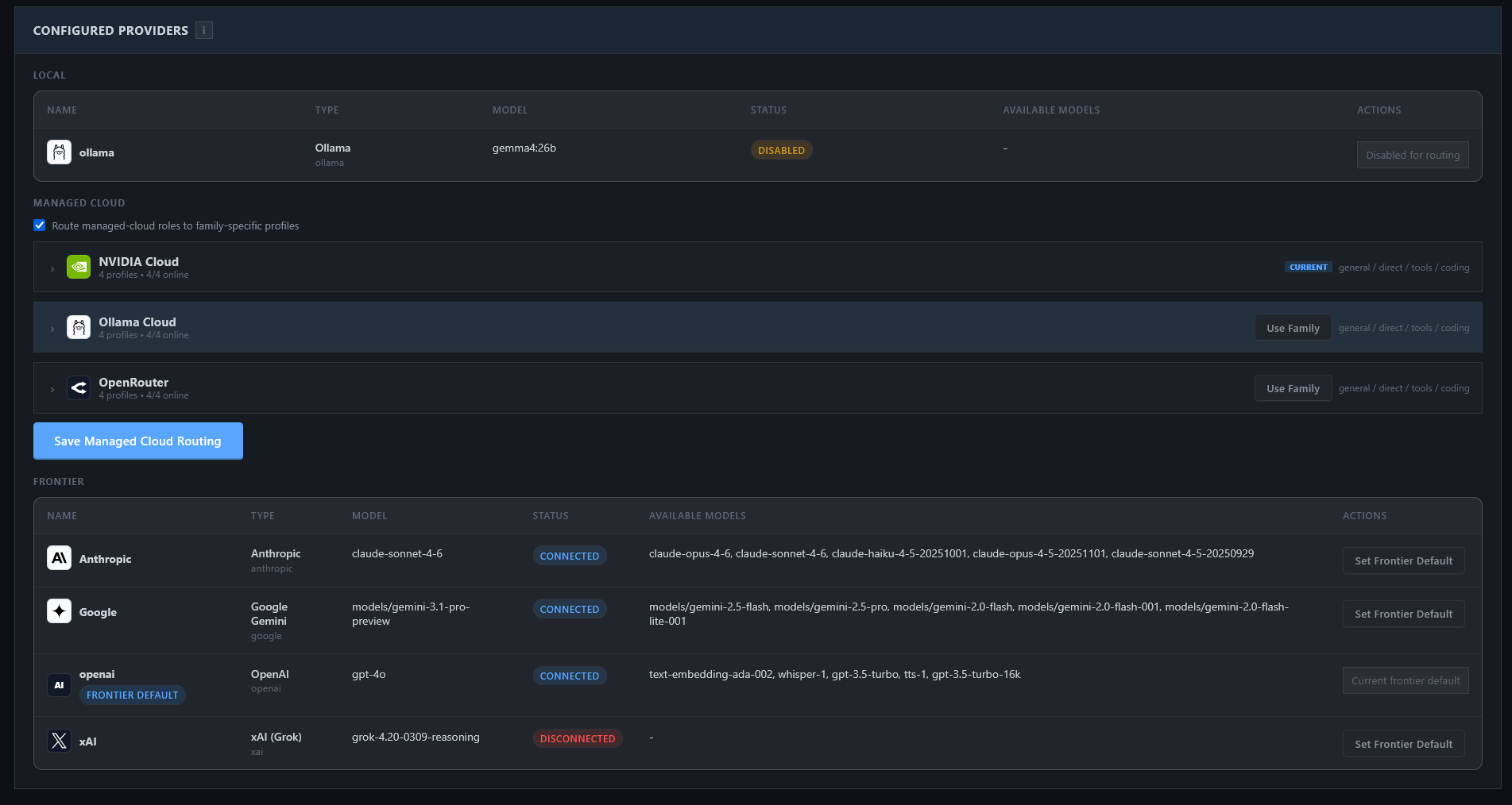 GuardianAgent configuration provider routing view