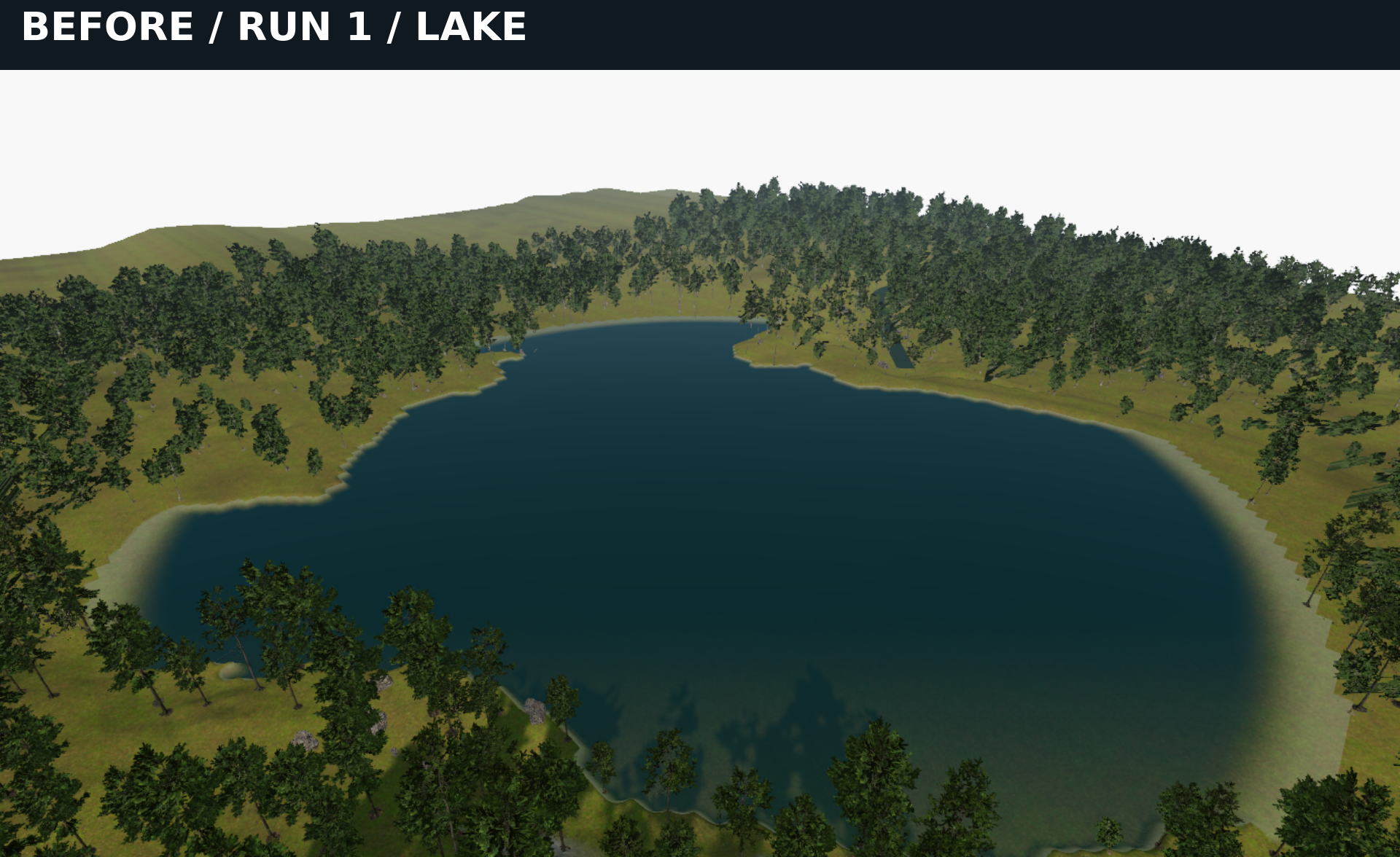 BEFORE run 1 lake