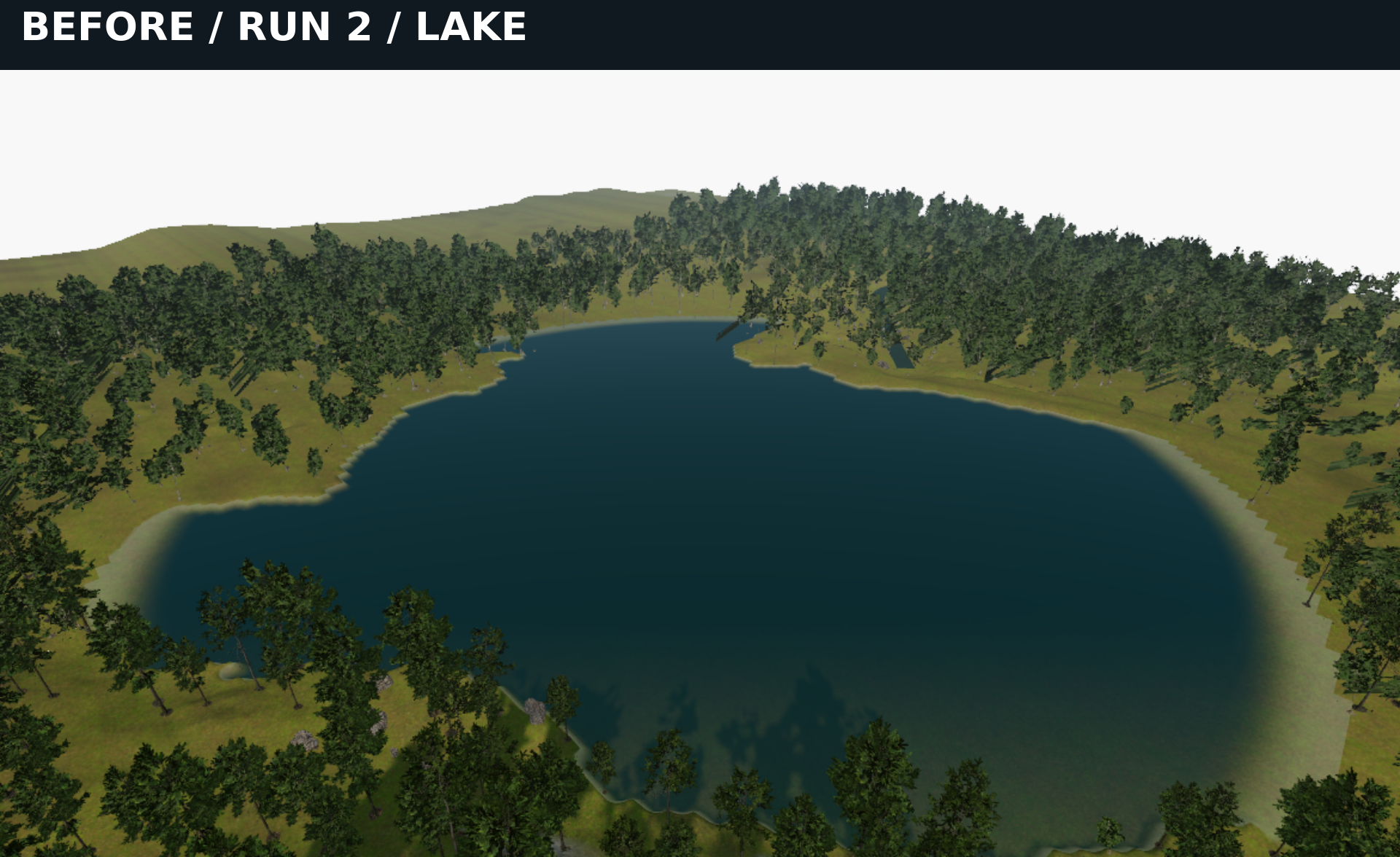 BEFORE run 2 lake