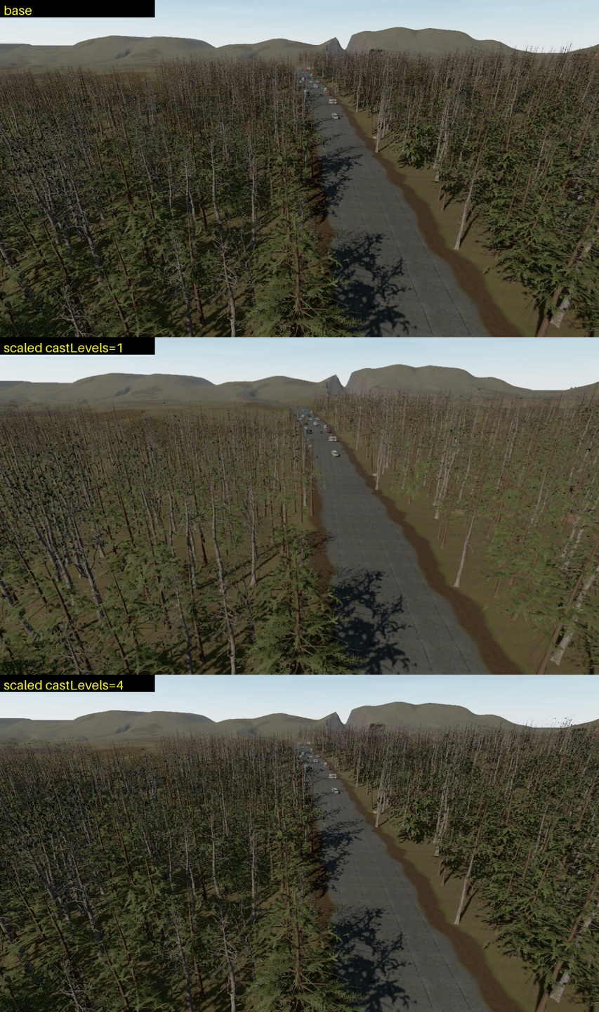 highway: base / castLevels 1 / every level