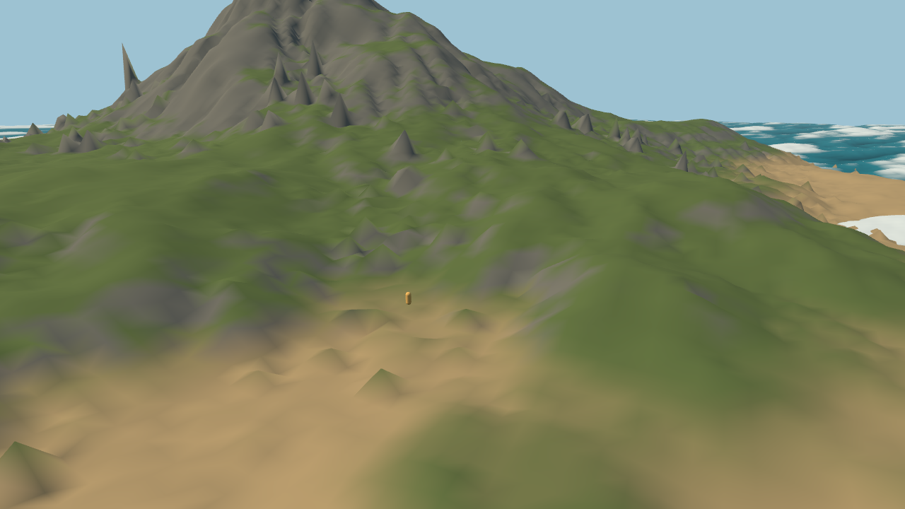 Browser coastal terrain and spectral ocean