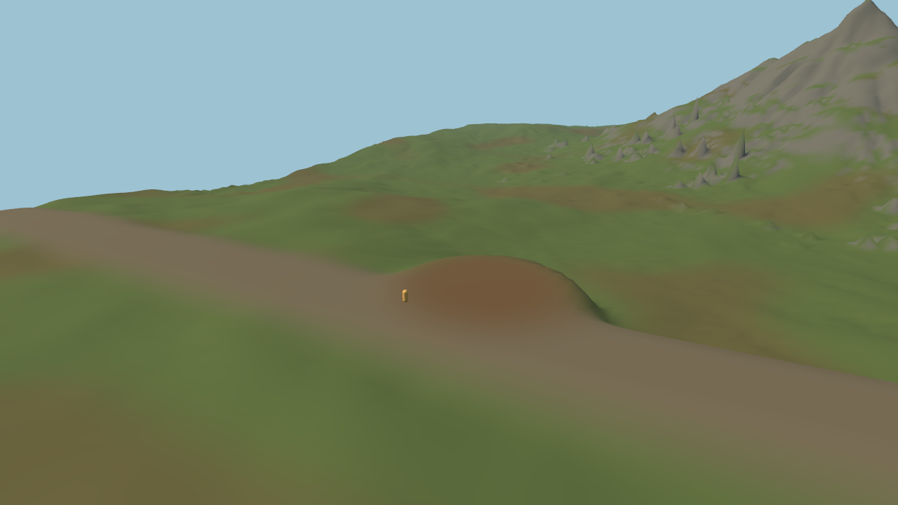Browser terrain and playable road