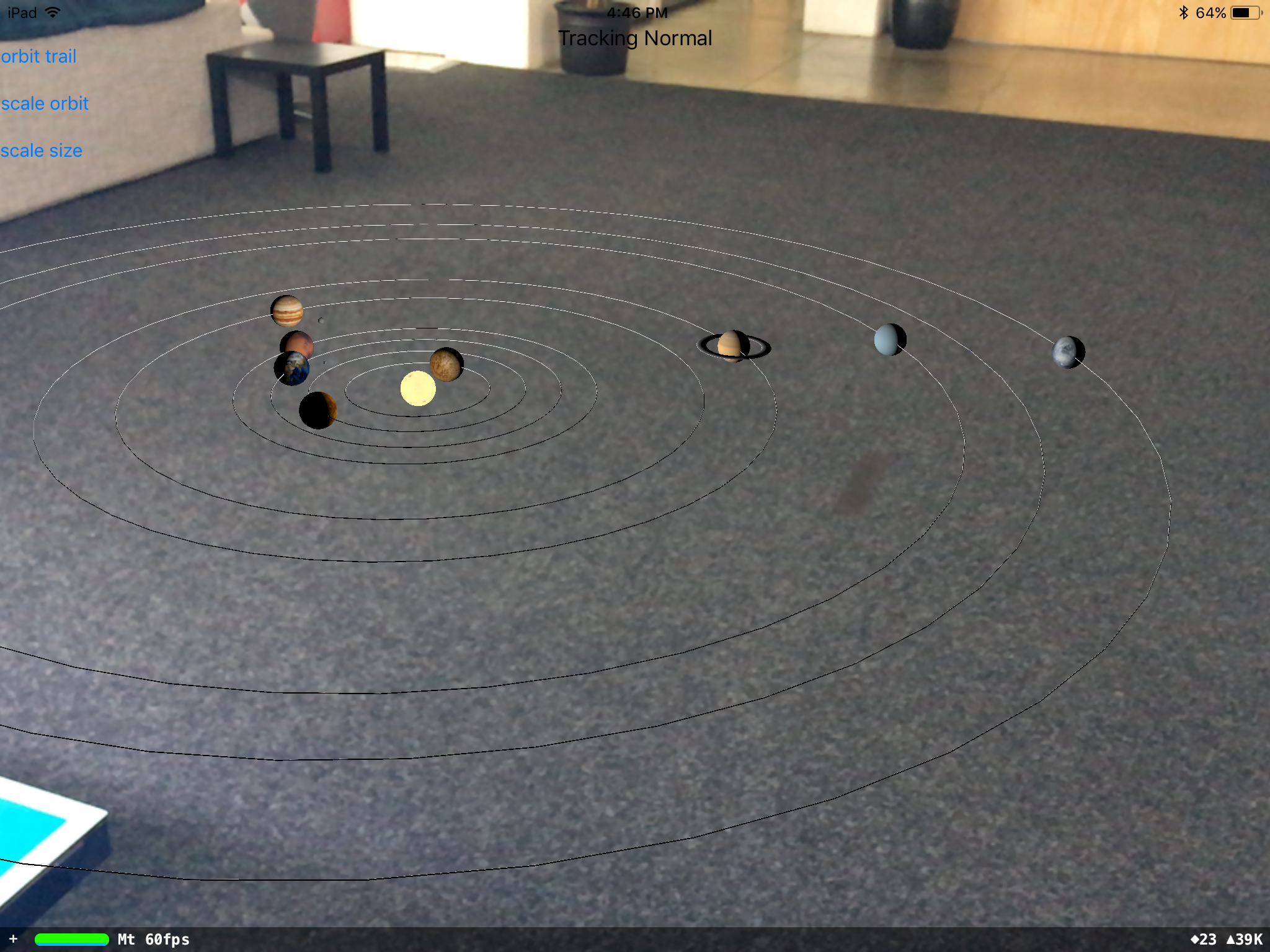 Solar System on the floor