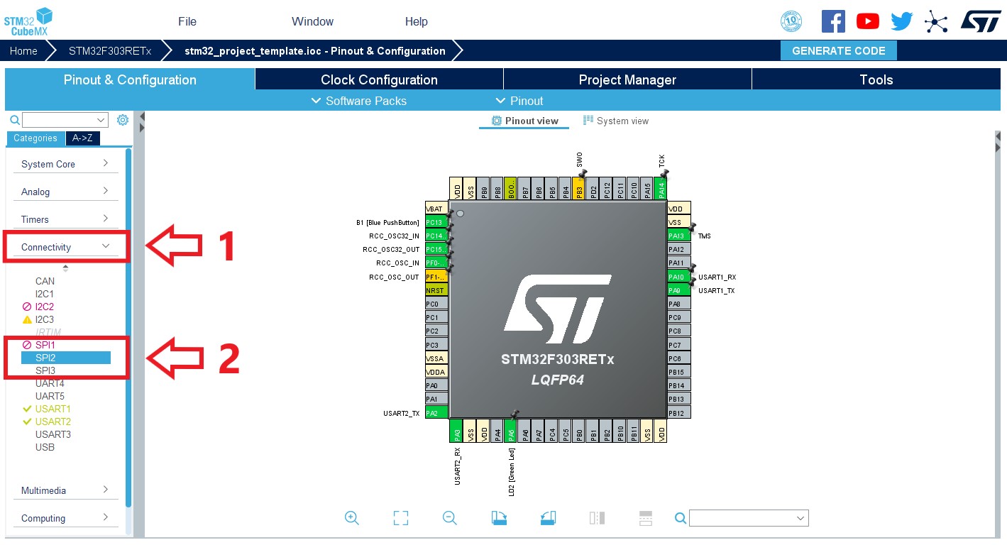 Configuring the SPI - 1