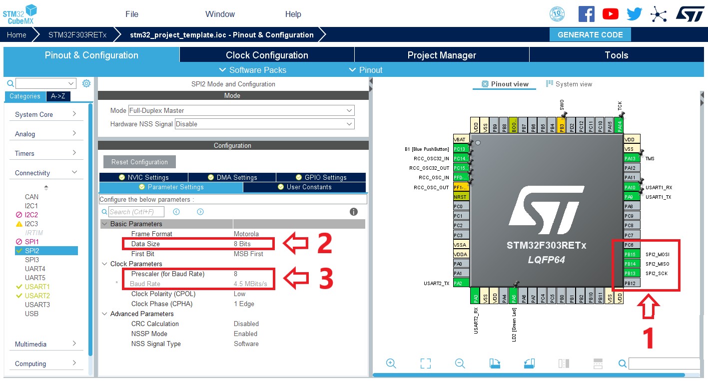 Configuring the SPI - 3