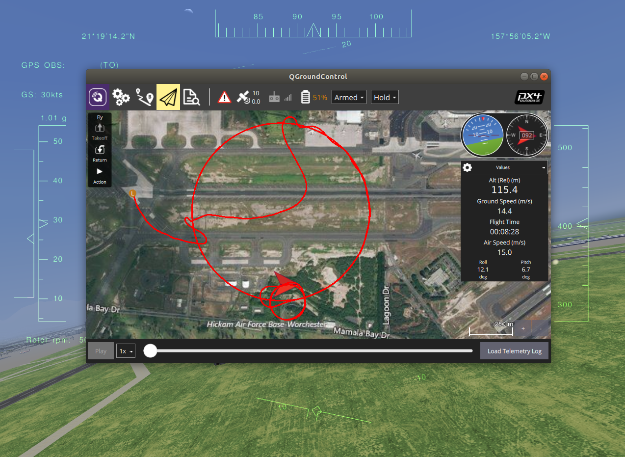 FlightGear SITL connected with PX4 and QGroundControl