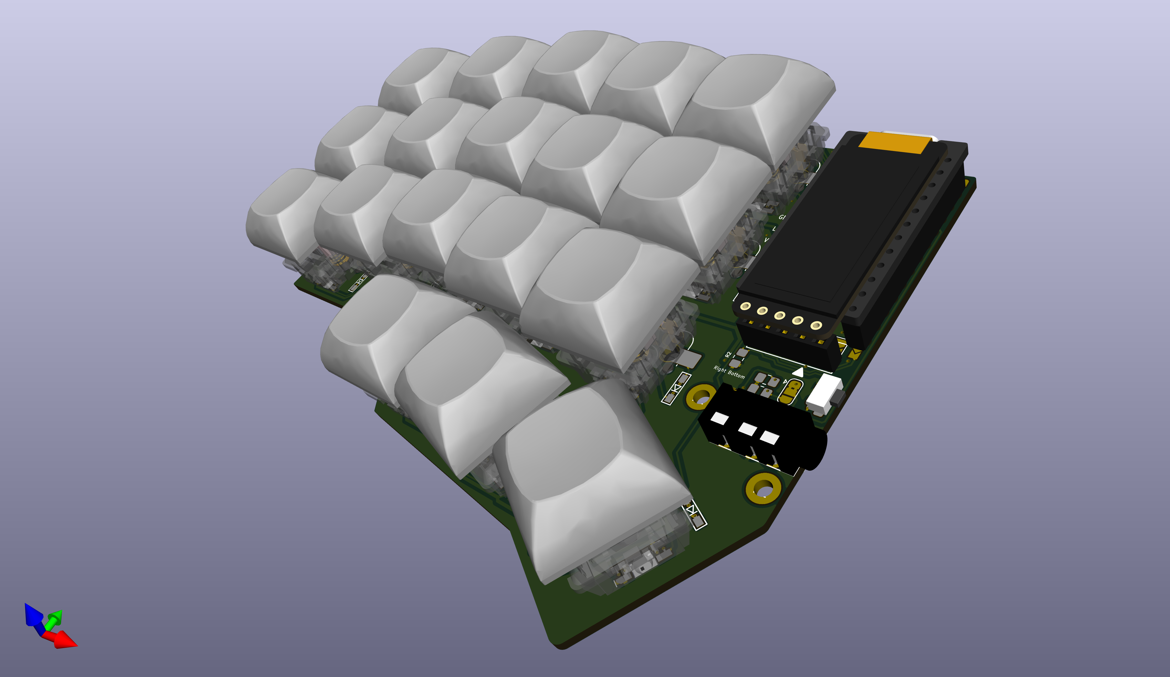 Unicorne-3x6-top plate hybrid, from the project README