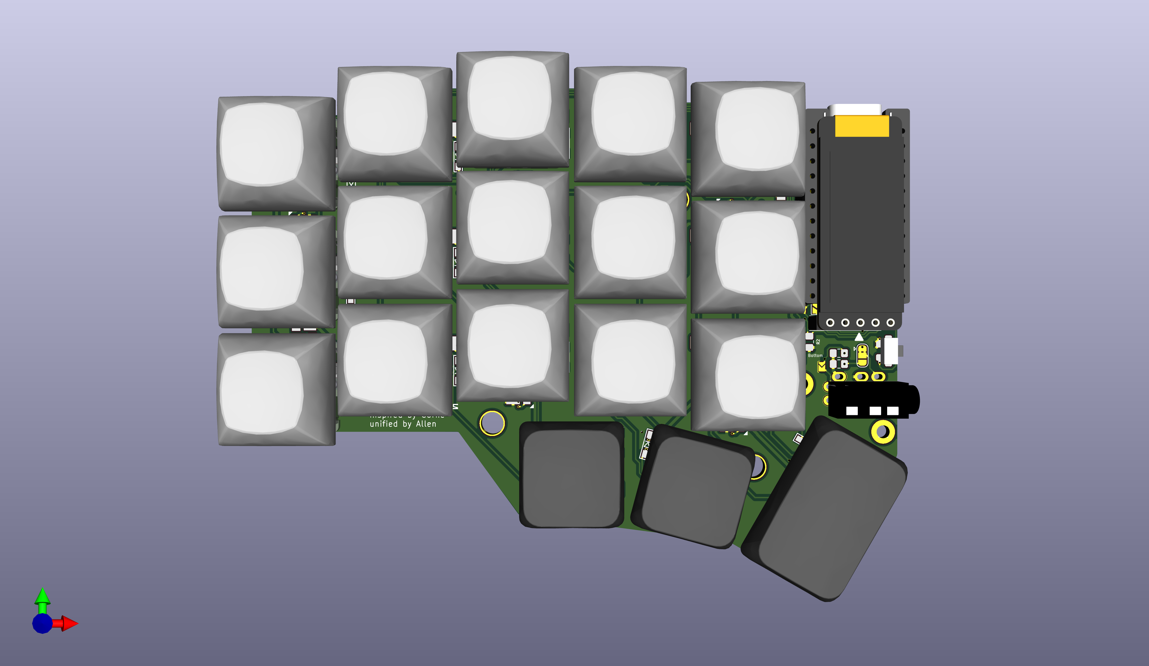 Unicorne-3x5-hybrid mx reversible, from the project README
