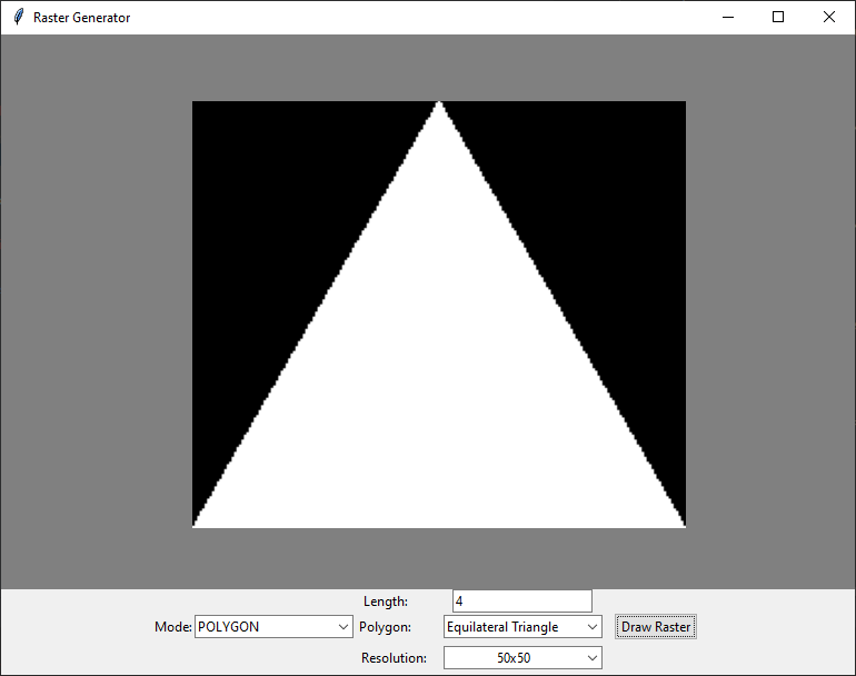 Equilateral Triangle with resolution