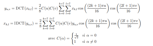 DCT2算式