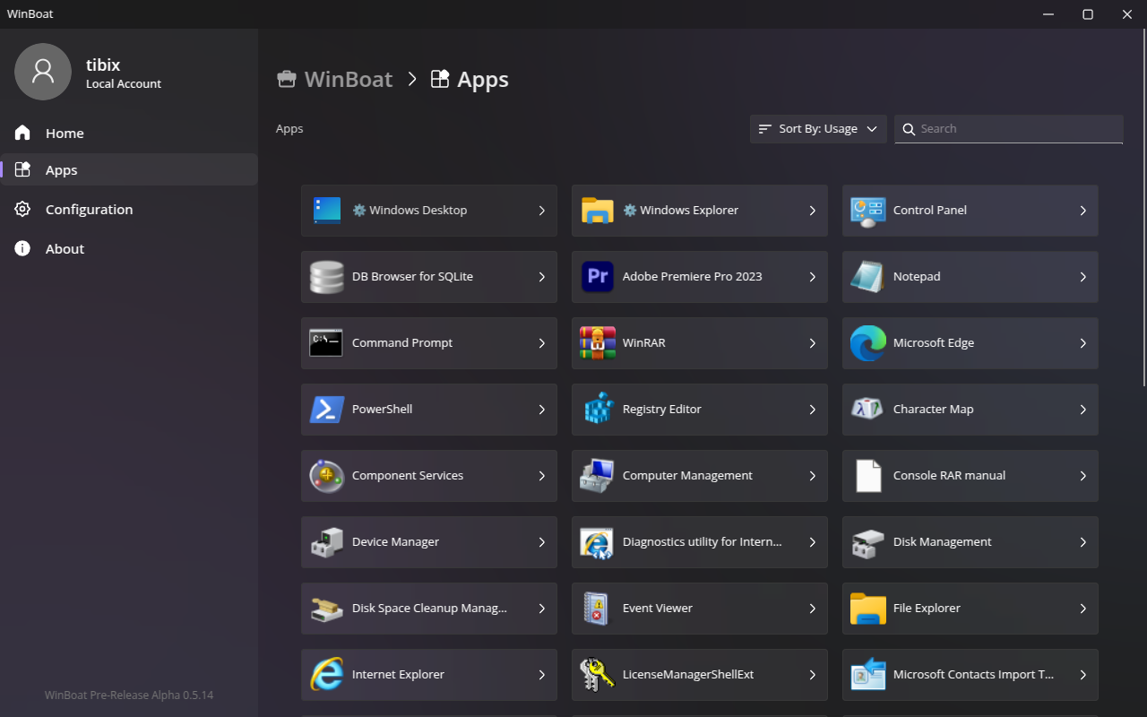 WinBoat Apps