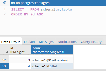 PostgreSQL logs