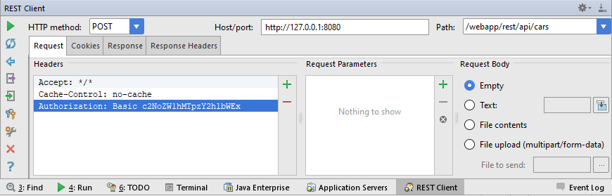 IntelliJ IDEA REST Client