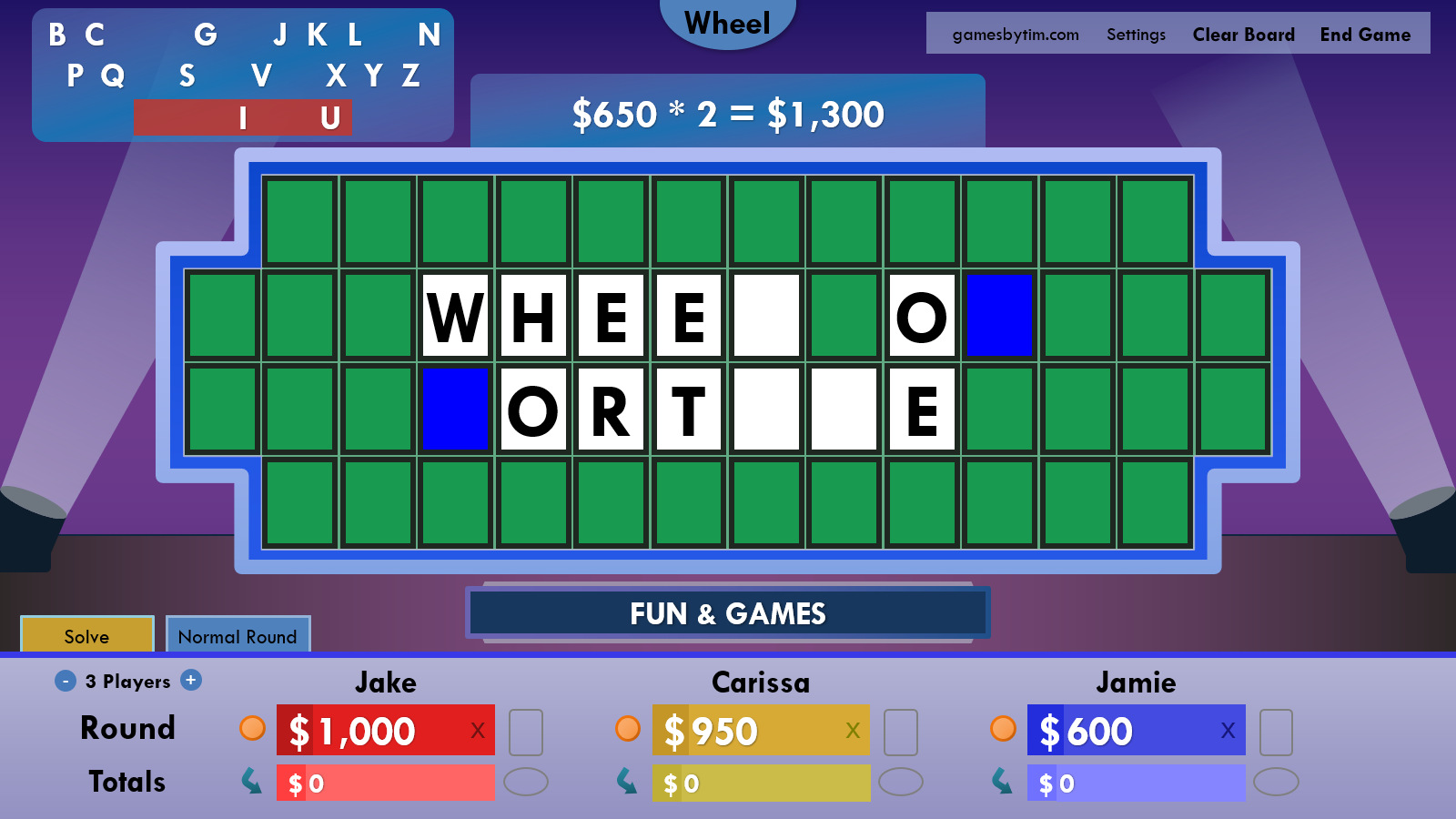 puzzle - Wheel of Fortune for PowerPoint - Games by Tim - Game - Page 3 WoFPPTScreenshot