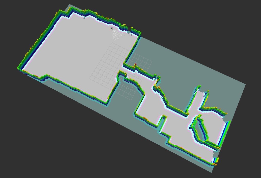 3D occupancy grid of an indoor environemnt