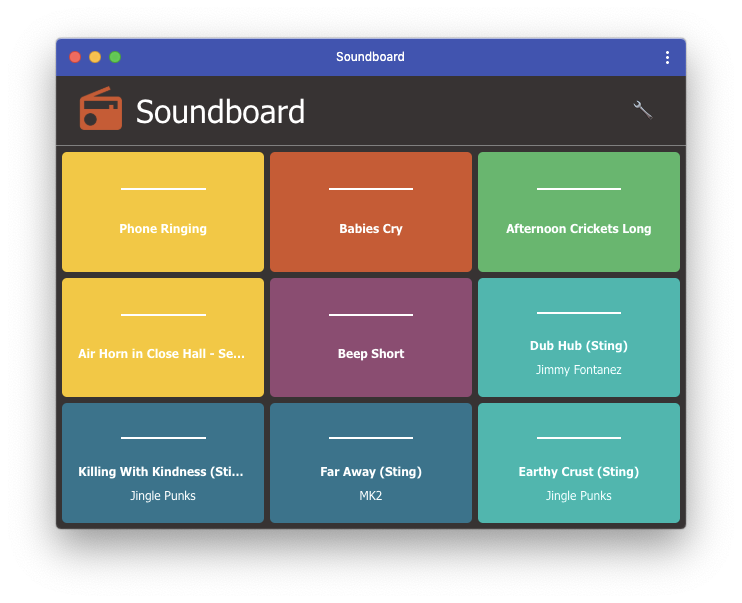 The soundboard app