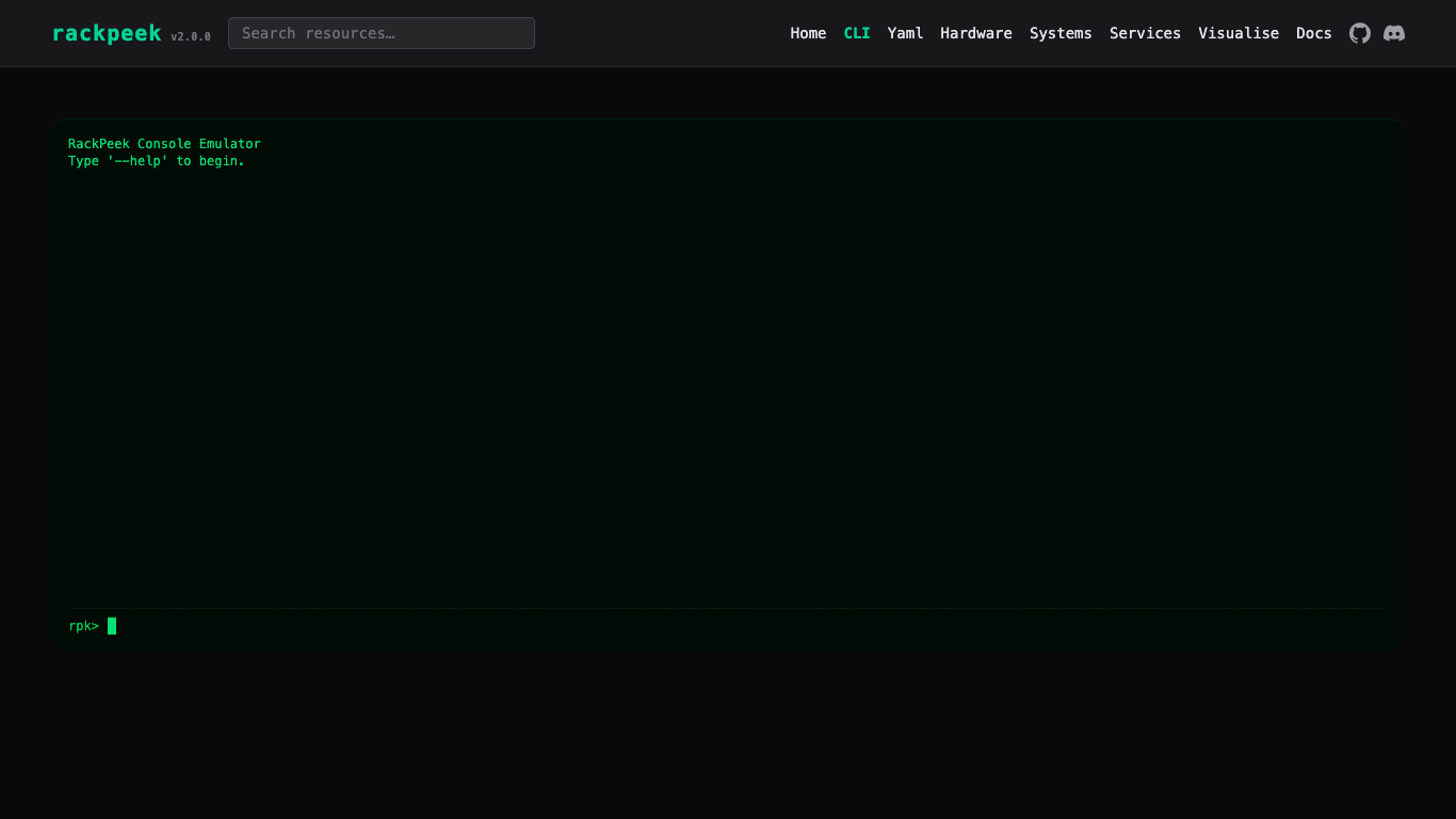 RackPeek demo
