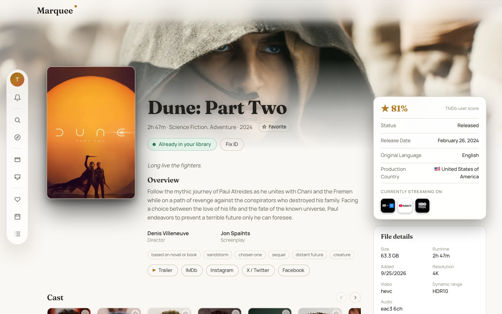 The website in its light theme