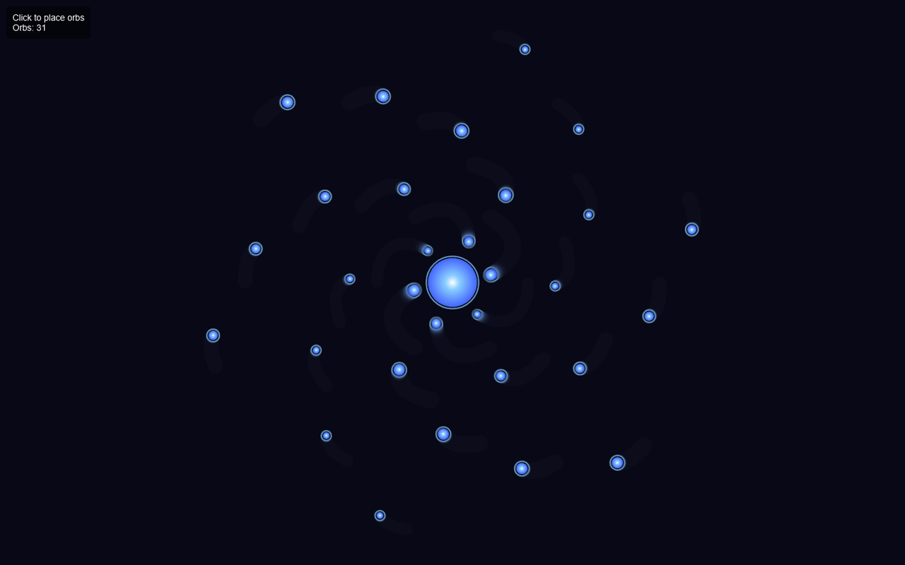 Gravity Orb Simulator