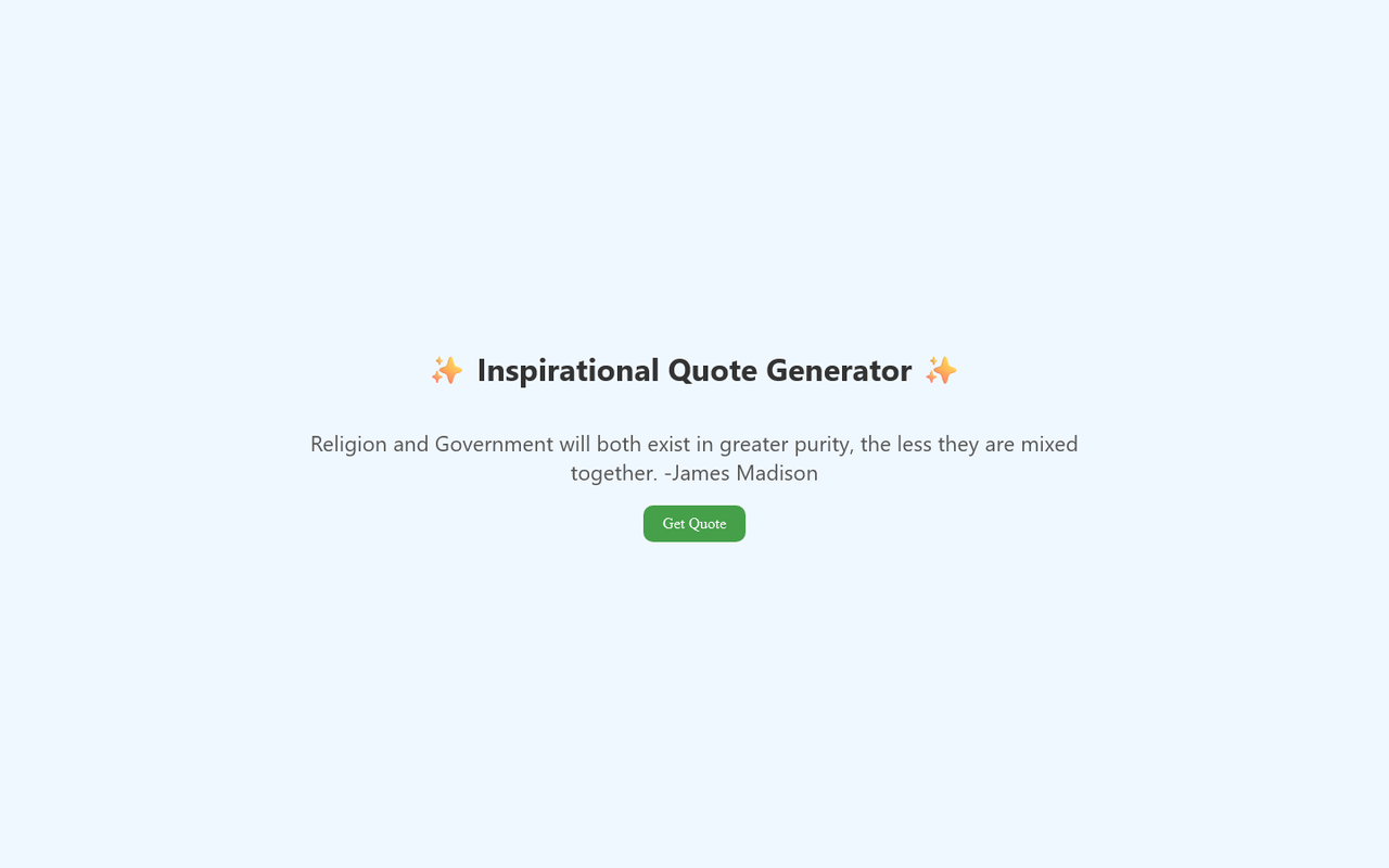 Inspirational Quote Generator