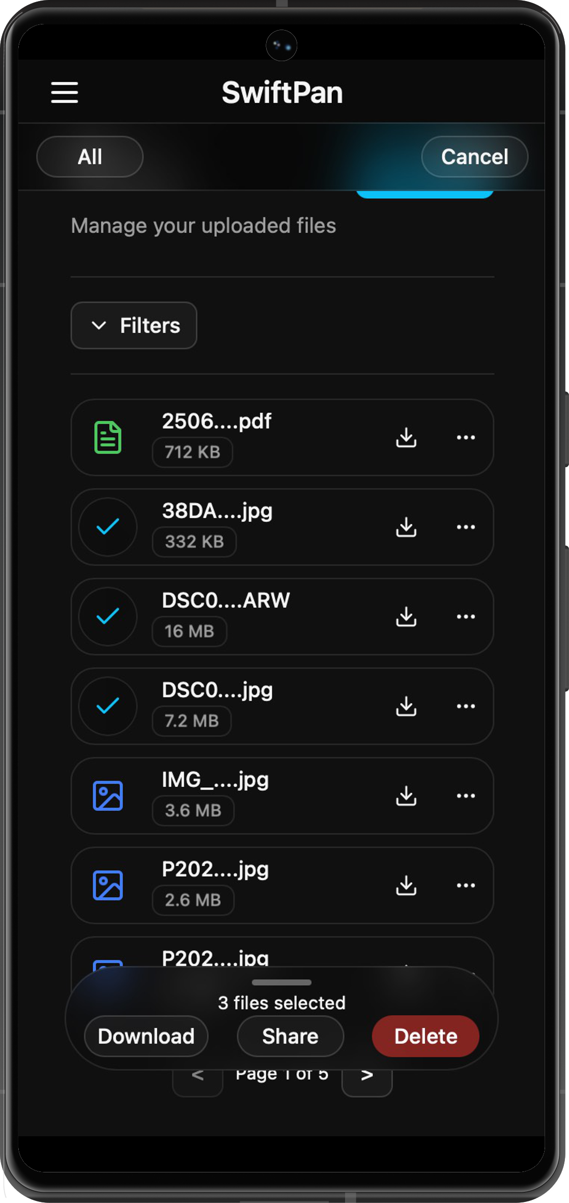 Mobile — File List