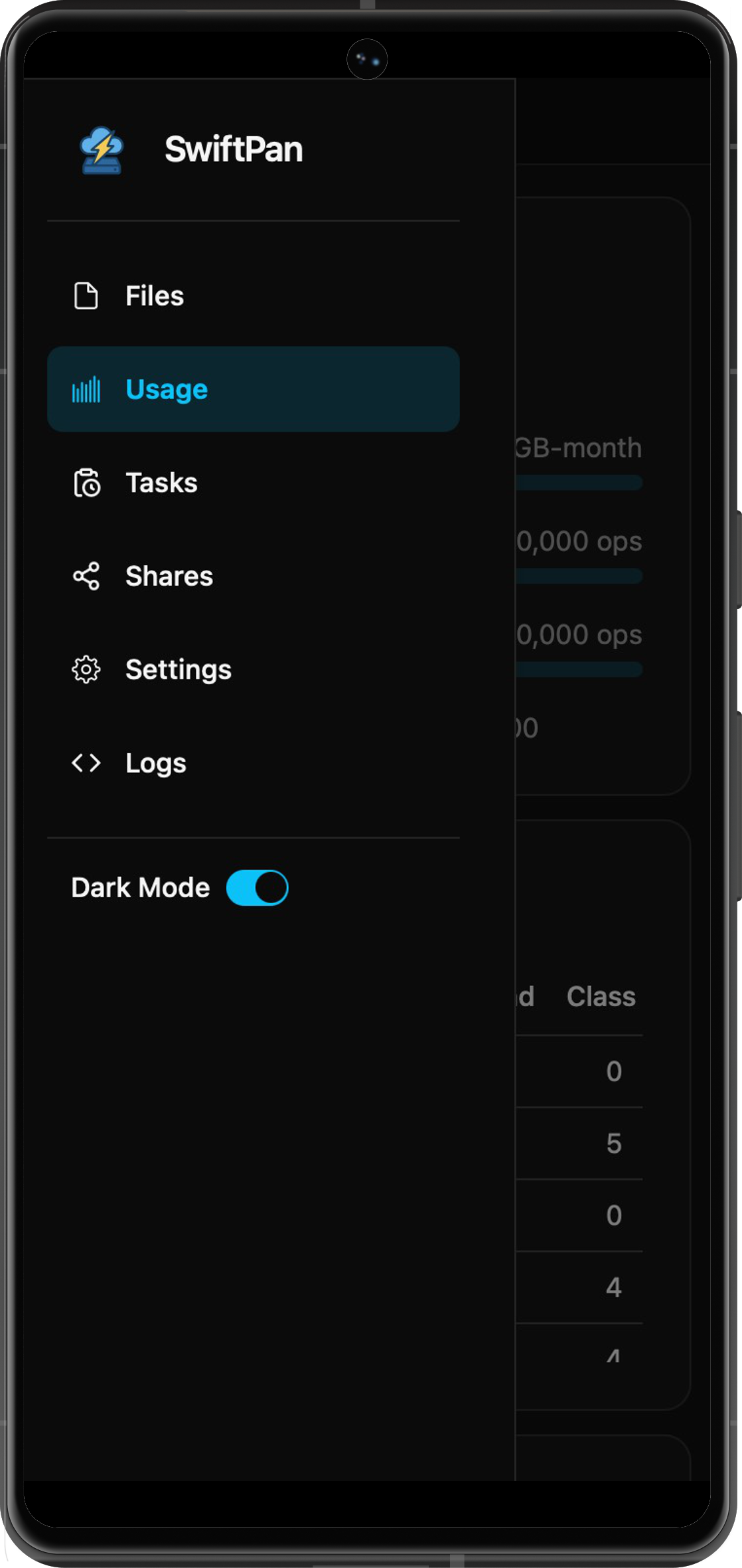 Mobile — Sidebar & Theme