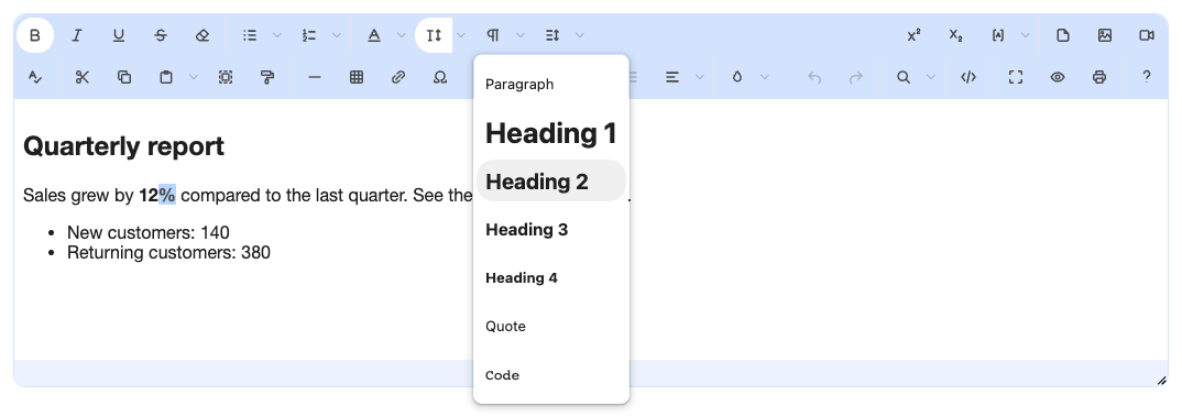 chrome: editor
