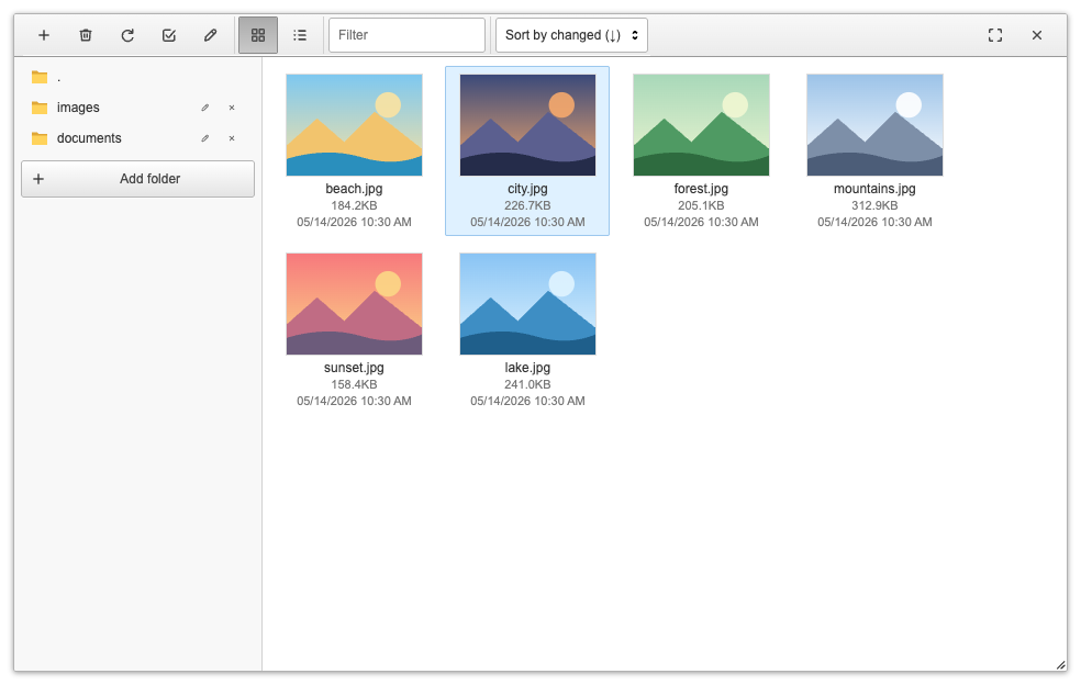 moono: file browser