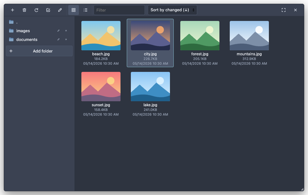 nord: file browser