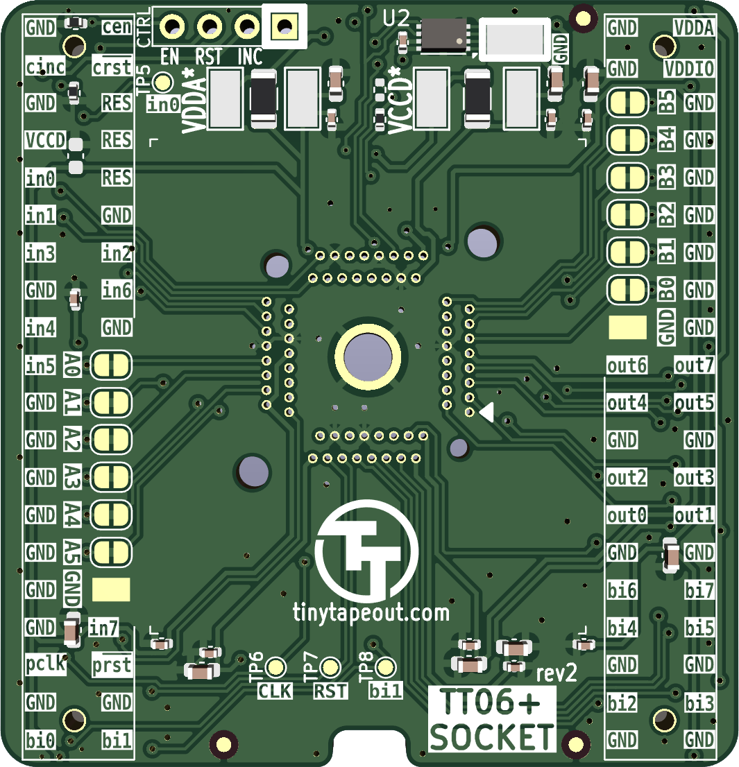 Breakout tt06-qfn socket, from the project README
