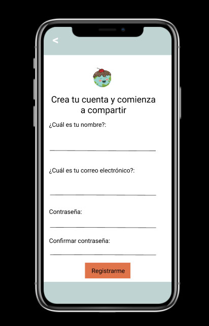 Prototipado alta fidelidad registro login