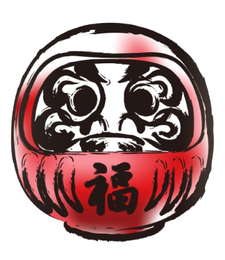 Daruma doll illustration