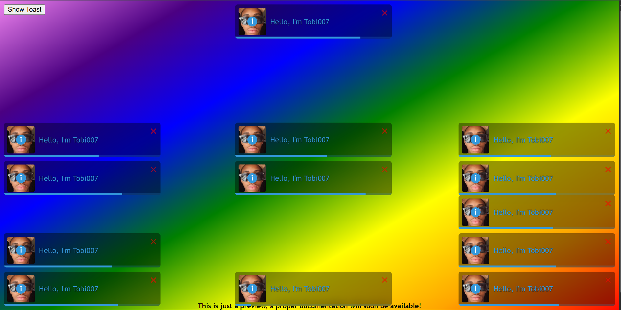 Toast Preview