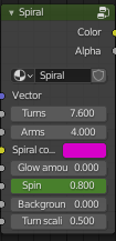 spiral node group