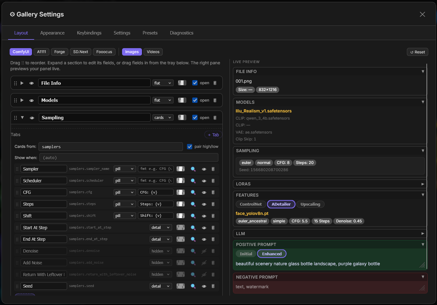 Layout editor
