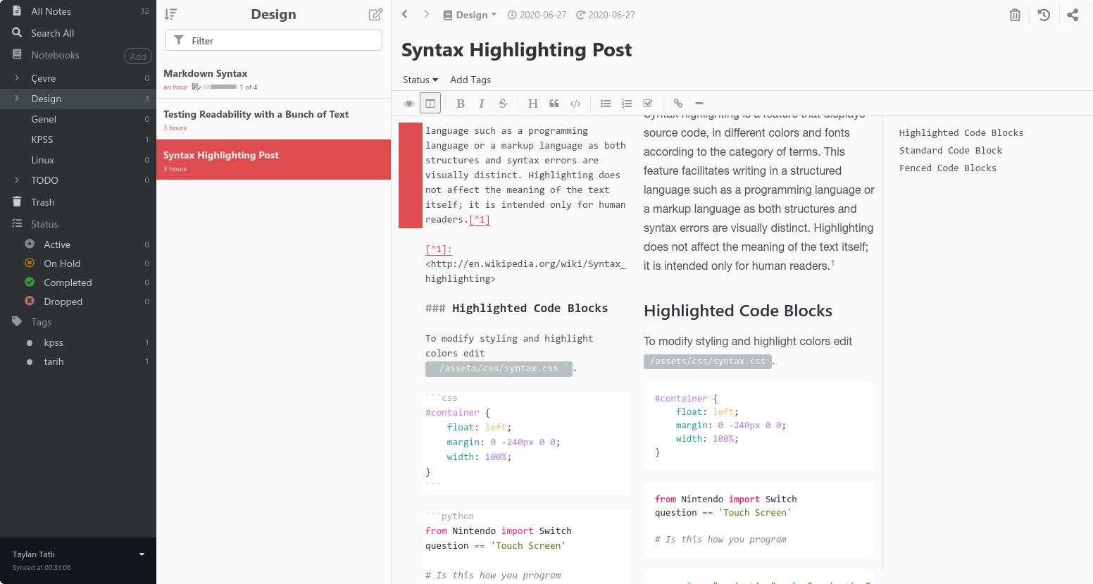 Bera Light Syntax