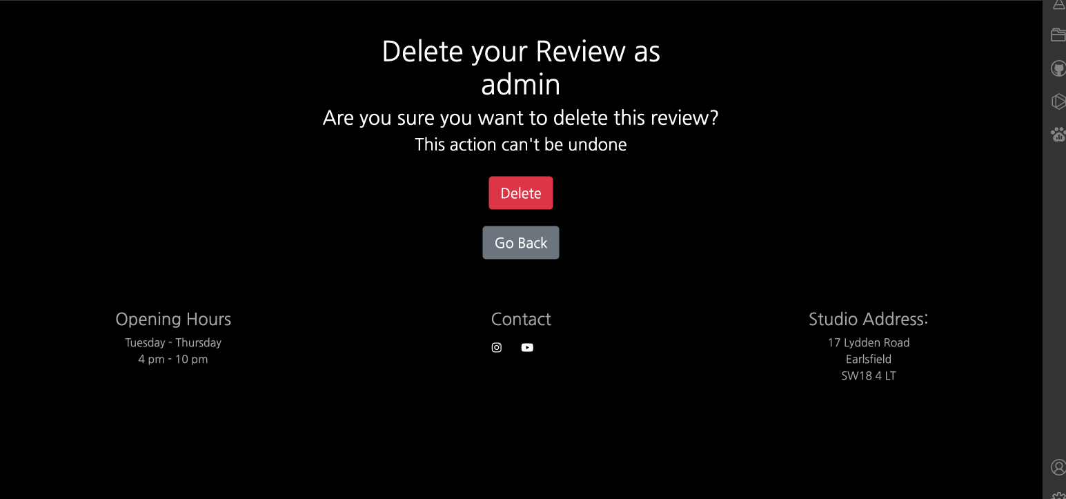 Delete a Review