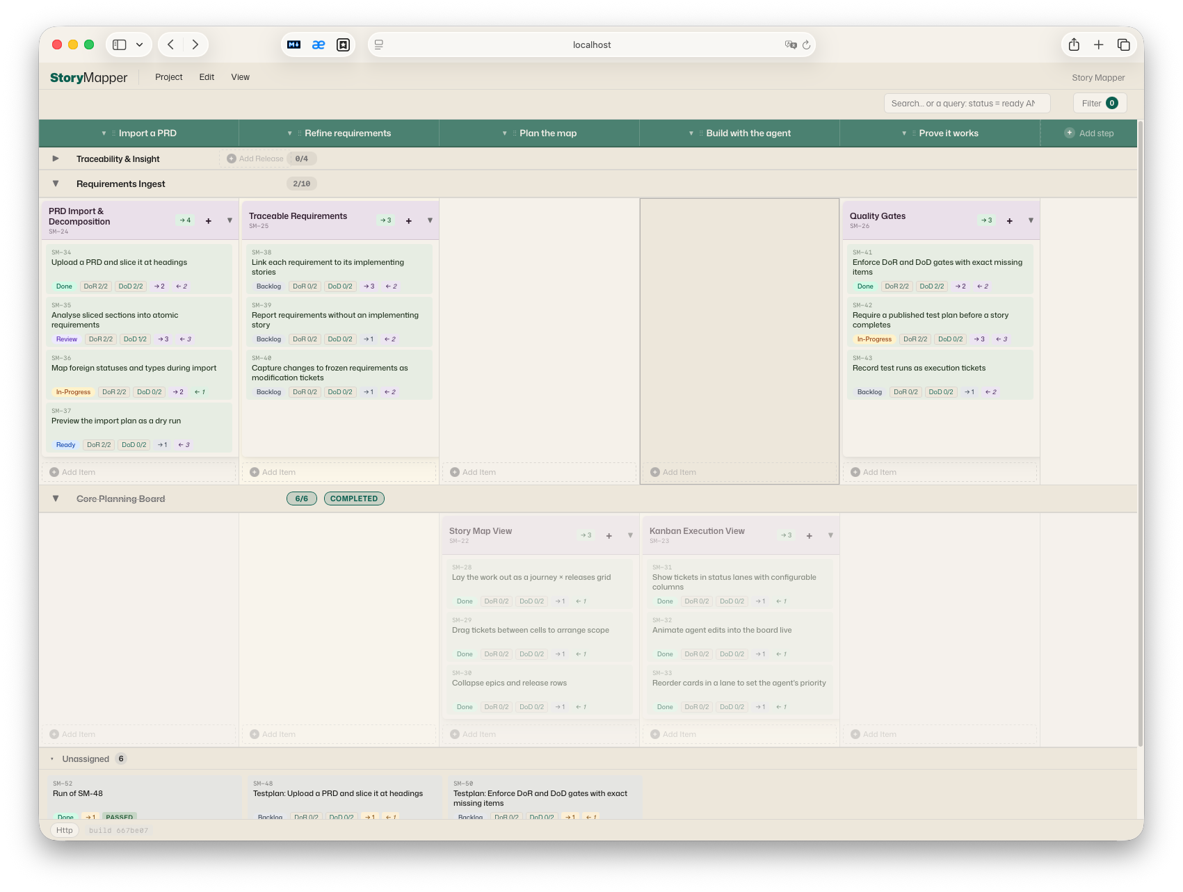 Story Map view
