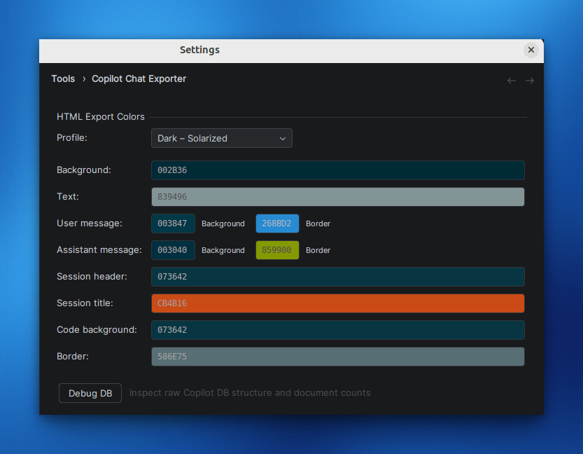 Plugin Settings