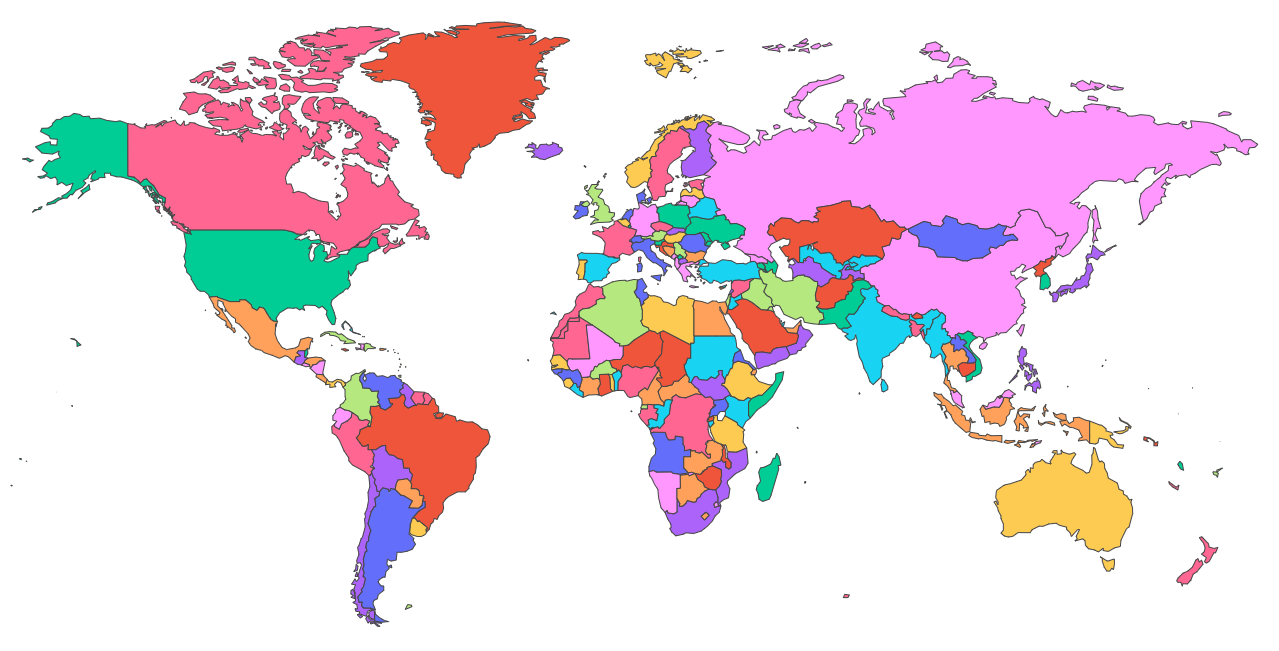 FRED Maps shape map