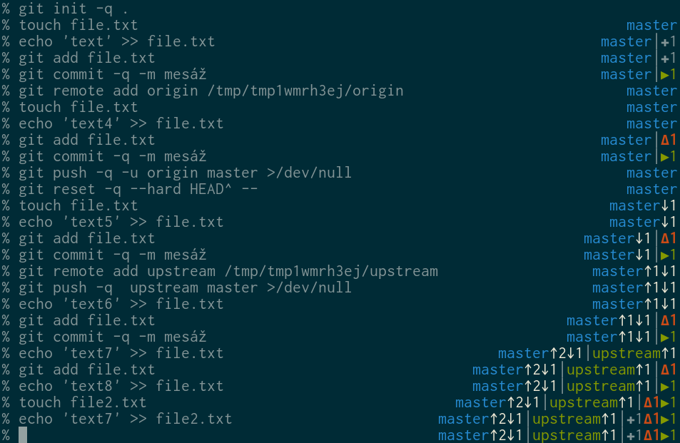 Preview using zsh.
