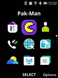 Pak-Man Homescreen