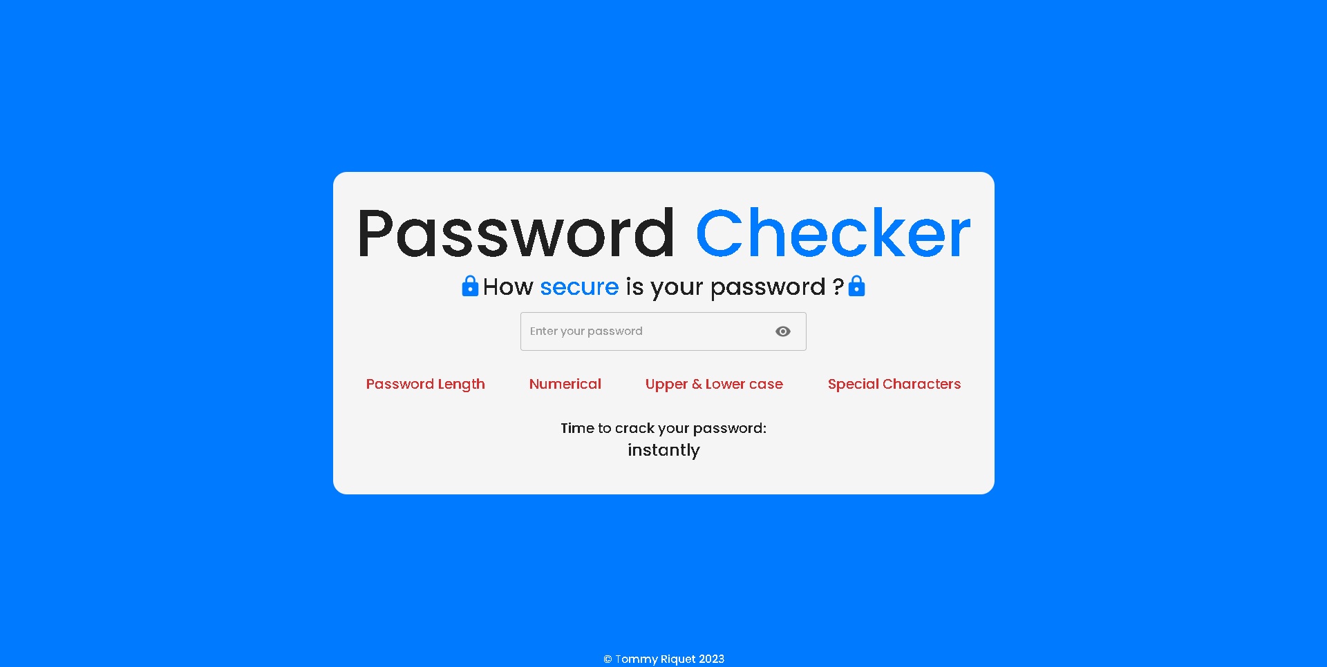 PasswordChecker Preview