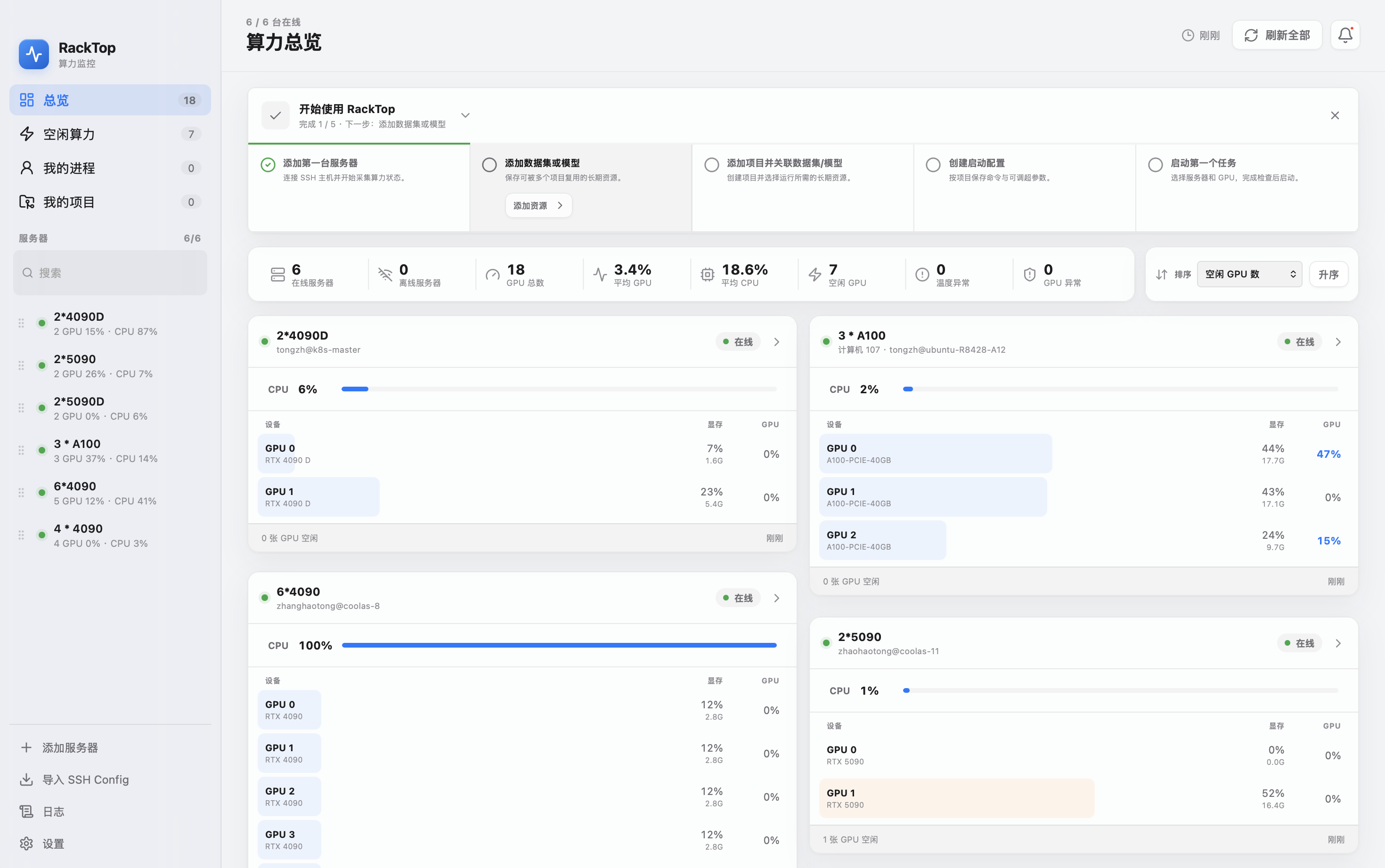 全局算力总览