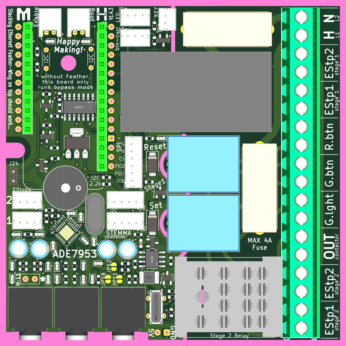 feather baord seat location