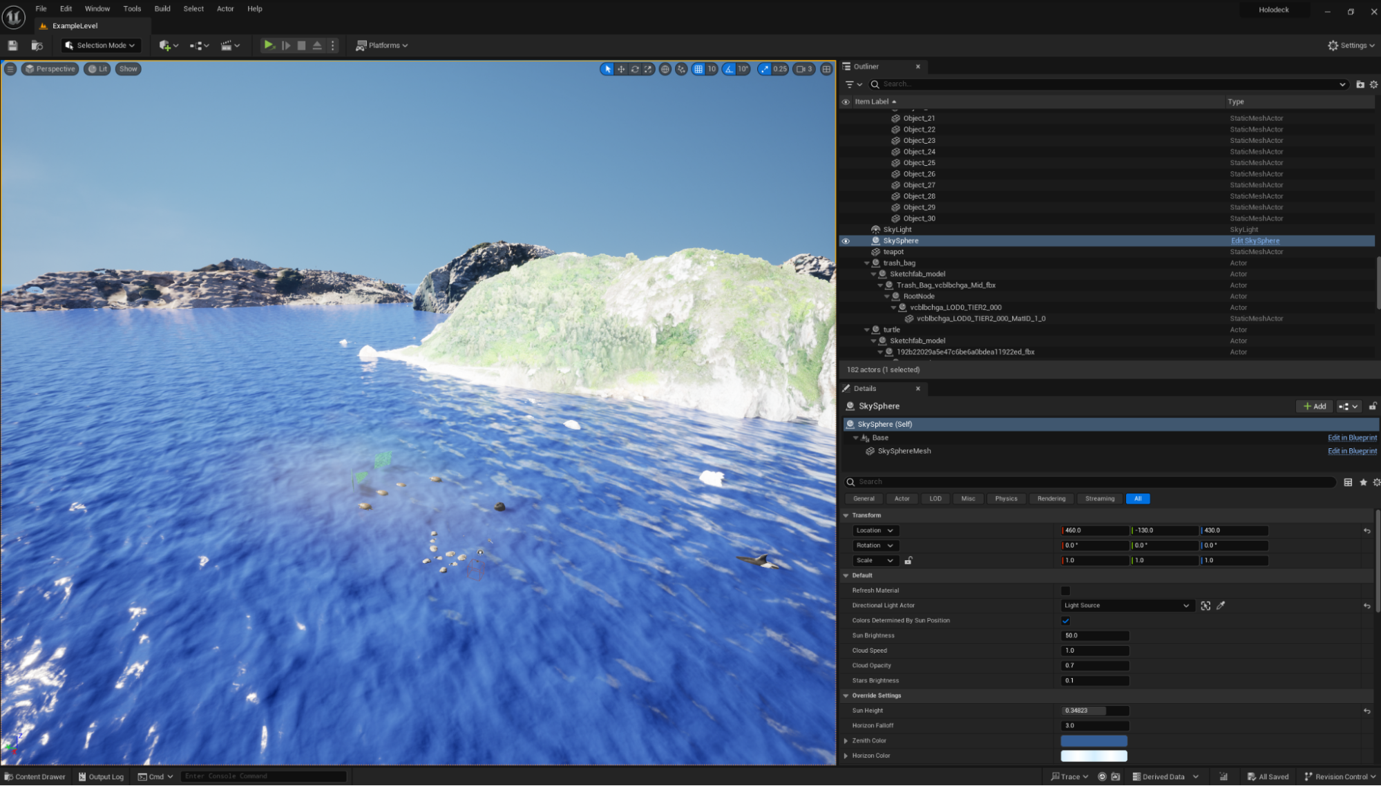Unreal Editor screenshot