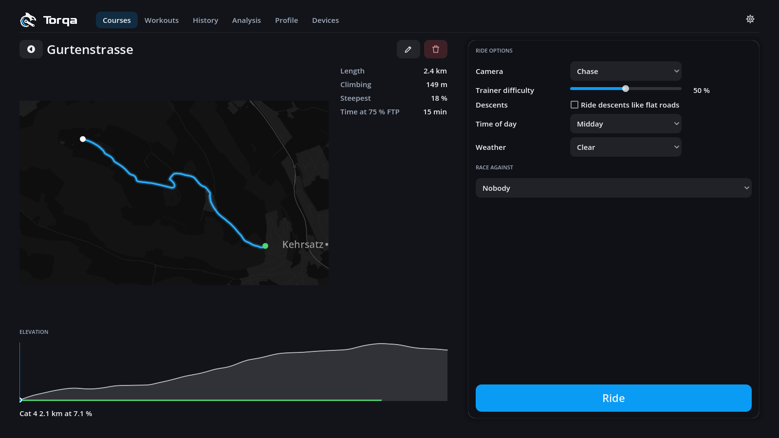 A course page