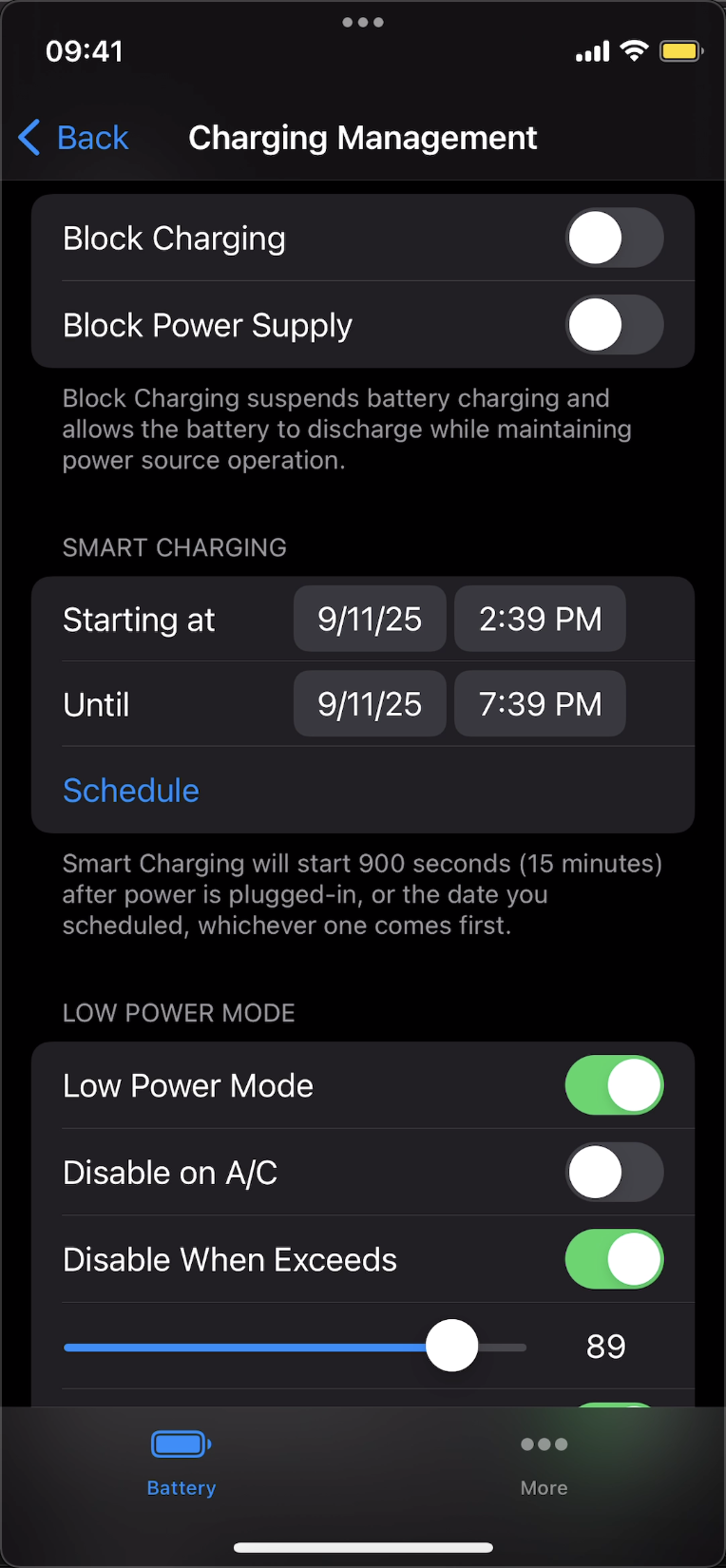 Battman Charging Management Demo