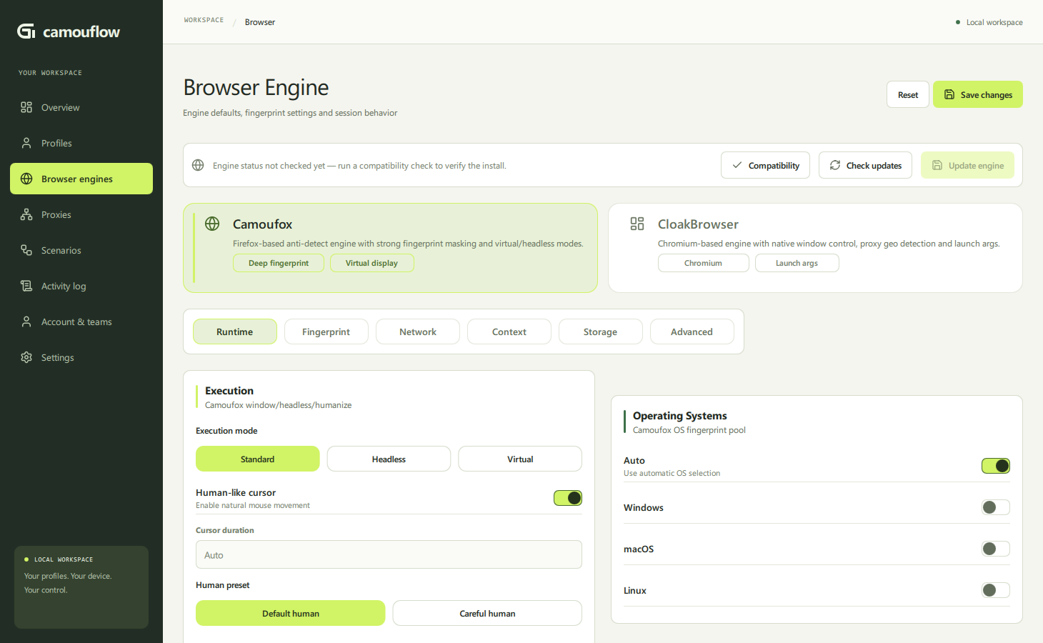 Browser engine